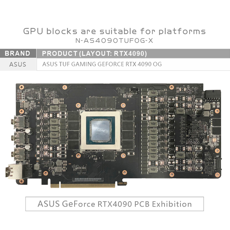 Blok GPU Bykski untuk Kartu Gr - Rtx 4090 Water Block ulasan dan harga